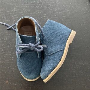 Janie and Jack Blue Suede Kids Boots